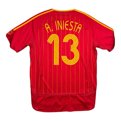 Espanja 2006 Kotipaita - #13 A. Iniesta - (L) - 10/10
