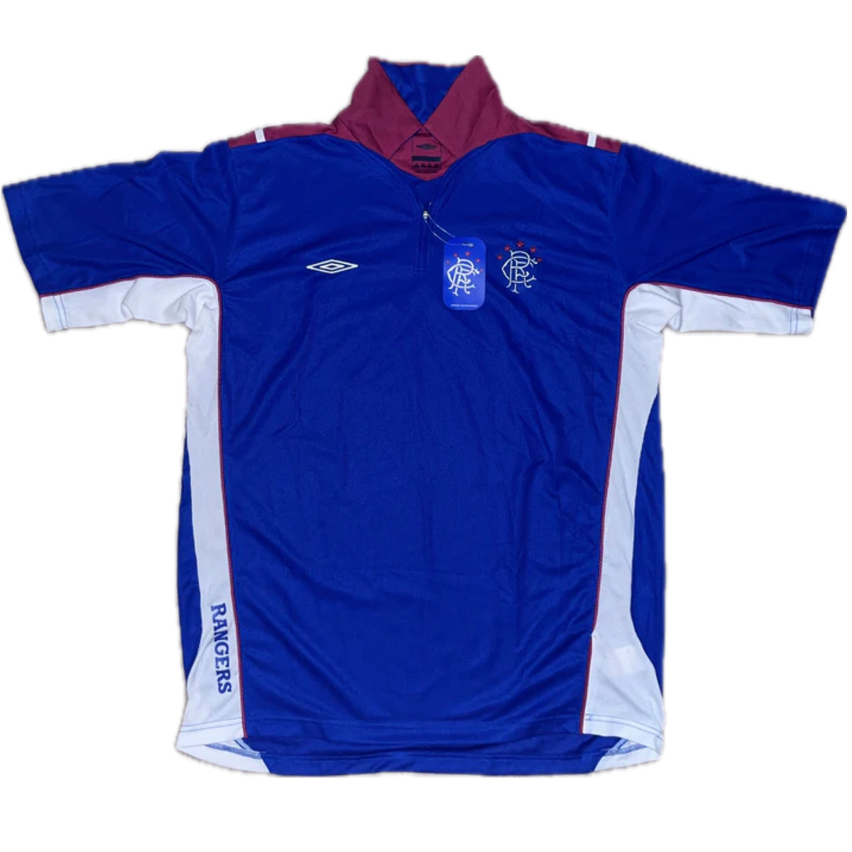 Rangers 1/2 Zip Poolo treenipaita - (XL) - UUSI