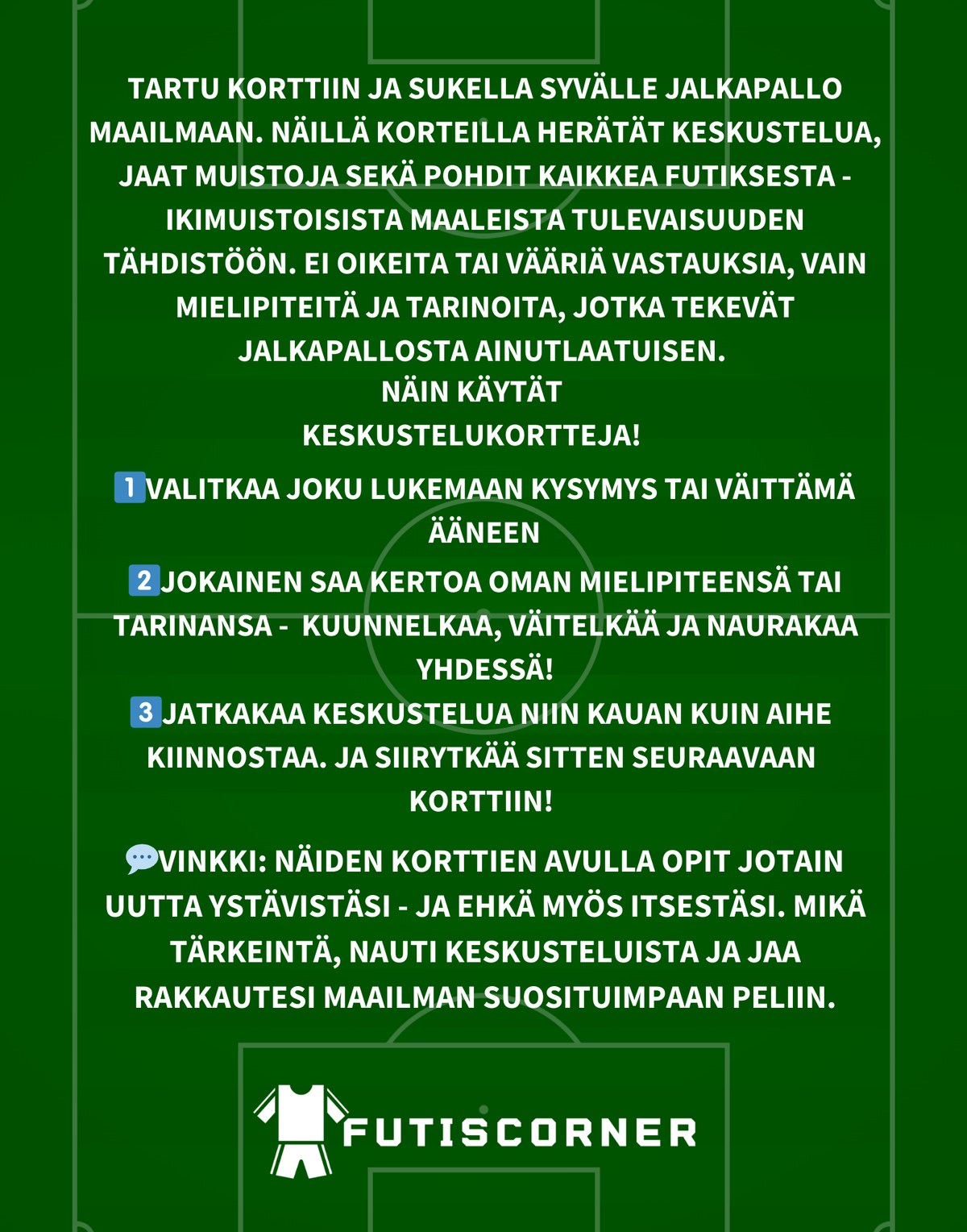 FUTISCORNER: 100 FRÅGOR OCH VERB SPELKORT (DIGITAL VERSION)
